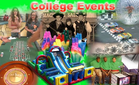 College entertainment and novelties for hire Michigan